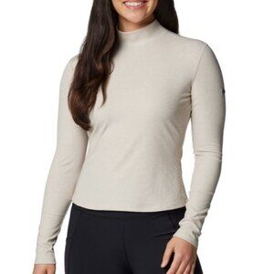 Columbia Women's Amberview Long Sleeve Top in Chalk Heather size XL NWT